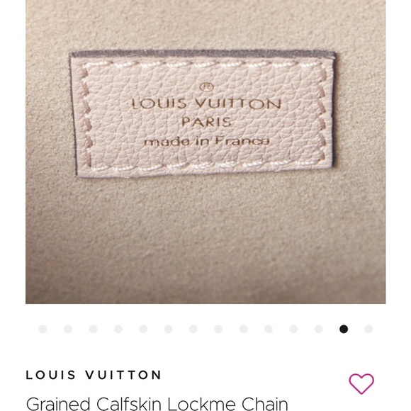 Louis Vuitton Grained Calfskin Lockme Chain Bag Greige - Picture 4 of 16
